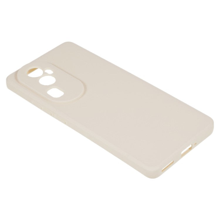 Soft TPU Phone Case for Oppo Reno10 Pro+ 5G , Precise Cutout Straight Edge Phone Cover - White