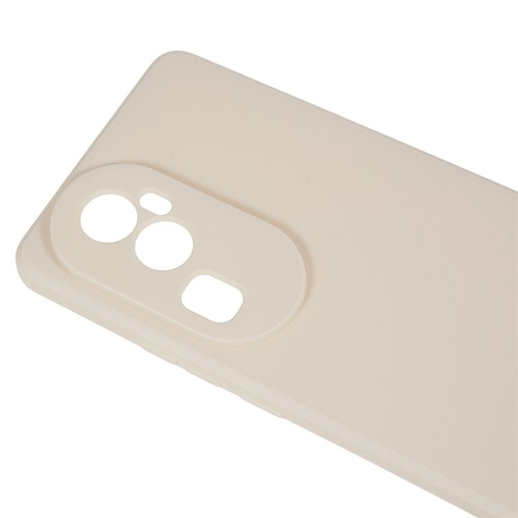 Soft TPU Phone Case for Oppo Reno10 Pro+ 5G , Precise Cutout Straight Edge Phone Cover - White