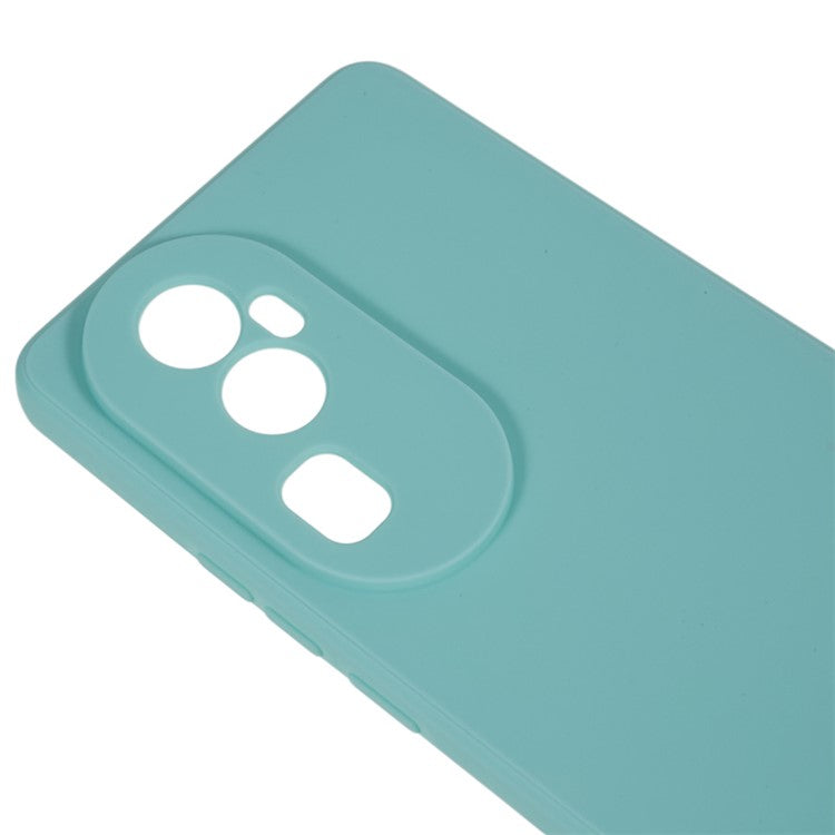 Soft TPU Phone Case for Oppo Reno10 Pro+ 5G , Precise Cutout Straight Edge Phone Cover - Baby Blue