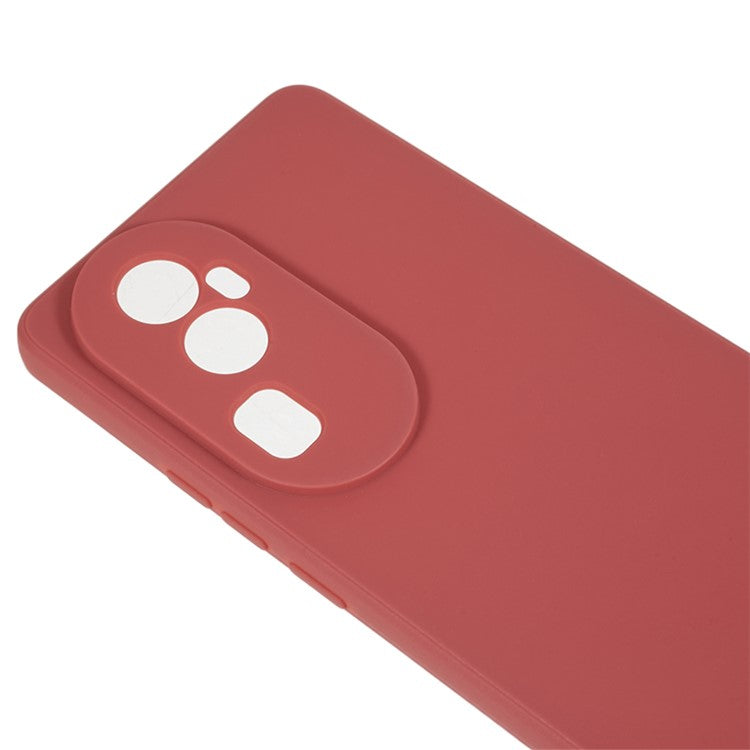 Soft TPU Phone Case for Oppo Reno10 Pro+ 5G , Precise Cutout Straight Edge Phone Cover - Hawthorn Red
