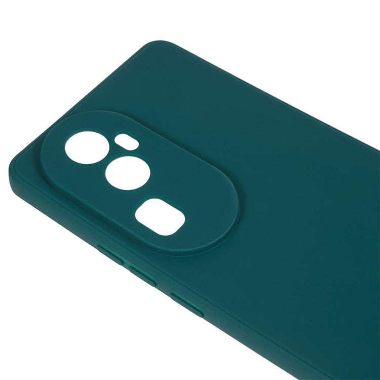 Soft TPU Phone Case for Oppo Reno10 Pro+ 5G , Precise Cutout Straight Edge Phone Cover - Army Green