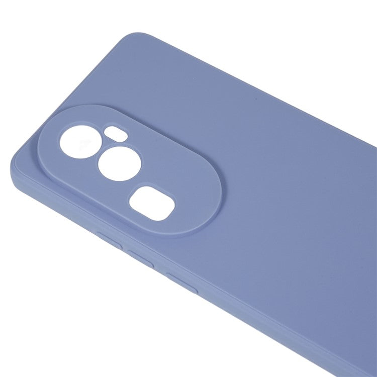 Soft TPU Phone Case for Oppo Reno10 Pro+ 5G , Precise Cutout Straight Edge Phone Cover - Lavender Grey