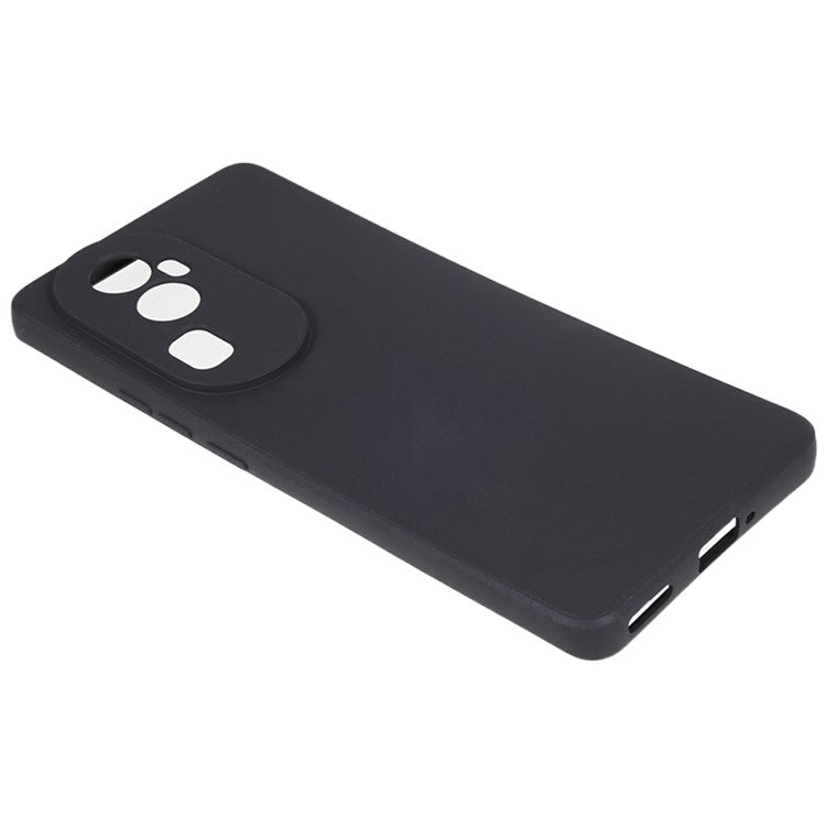 Soft TPU Phone Case for Oppo Reno10 Pro+ 5G , Precise Cutout Straight Edge Phone Cover - Black