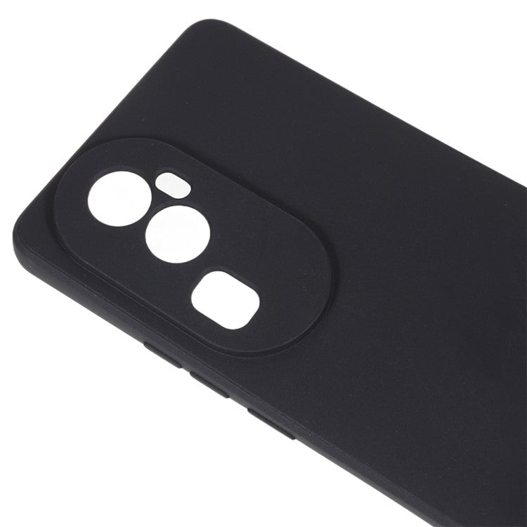 Soft TPU Phone Case for Oppo Reno10 Pro+ 5G , Precise Cutout Straight Edge Phone Cover - Black