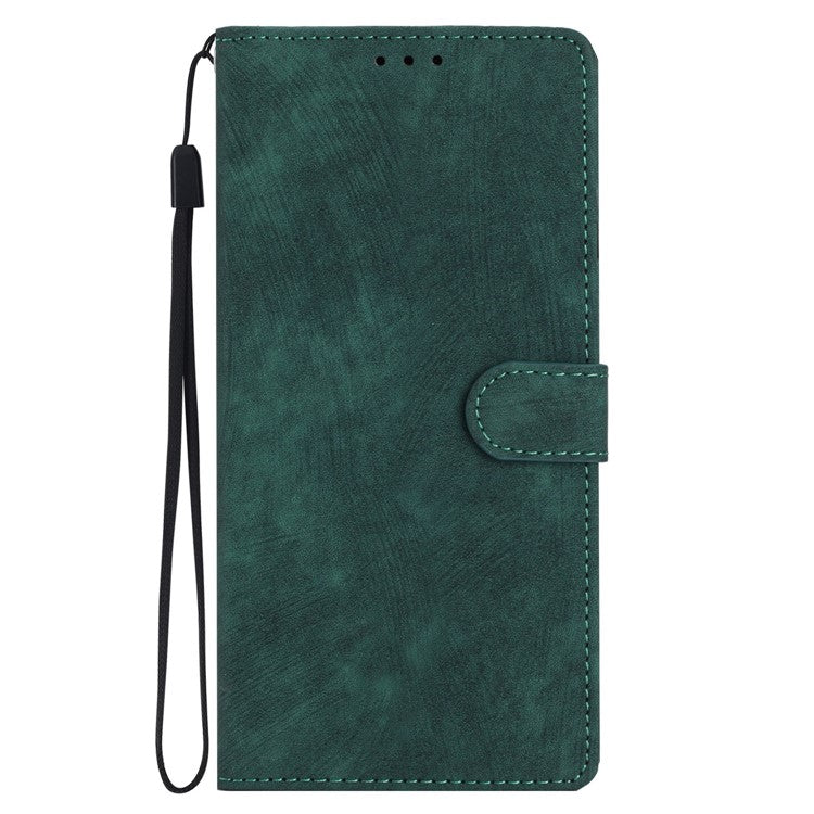 PU Leather Phone Case for Oppo Find X6 , Shockproof Skin-touch Wallet Stand Cover - Green