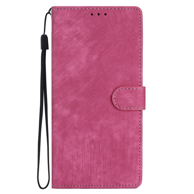 PU Leather Phone Case for Oppo Find X6 , Shockproof Skin-touch Wallet Stand Cover - Rose