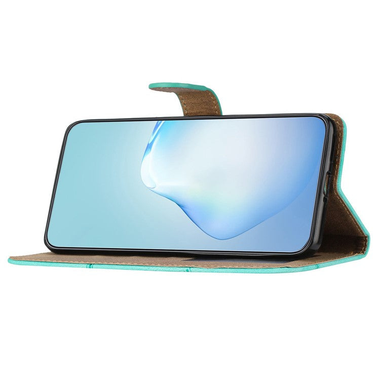 Stand Cover for Oppo Find X6 Pro Anti-drop Wallet Leather Phone Case Crazy Horse Texture Imprinted Lines Shell - Green