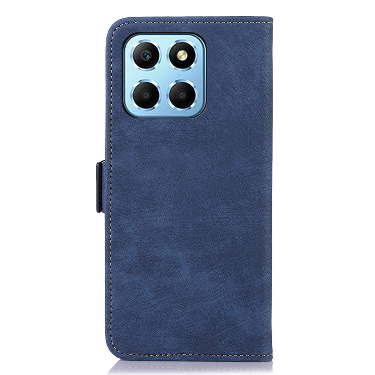 ABEEL For Honor X8 5G / 70 Lite 5G Retro Wallet Phone Case PU Leather Stand Phone Cover - Blue
