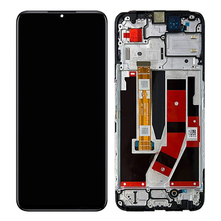 For Oppo A57 (2022) 5G / A77 5G Grade B LCD Screen and Digitizer Assembly Part + Frame (without Logo)
