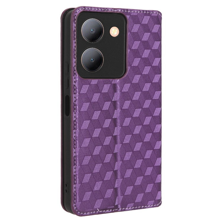 For vivo Y36 4G (Global) / Y36 5G (Global) / Y78 5G (China) / Y78m 5G / Y27 5G / Y27s 4G / Y77t 5G / Y78 5G PU Leather Case Phone Wallet - Purple