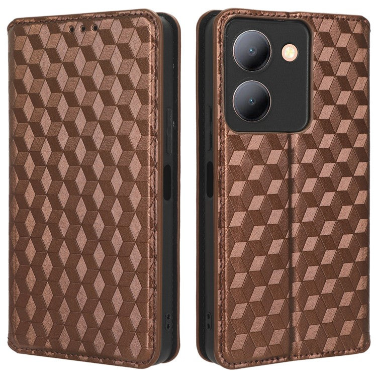 For vivo Y36 4G (Global) / Y36 5G (Global) / Y78 5G (China) / Y78m 5G / Y27 5G / Y27s 4G / Y77t 5G / Y78 5G PU Leather Case Phone Wallet - Brown