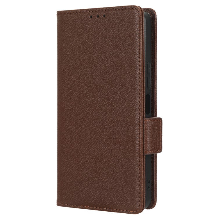 For vivo Y36 4G (Global) / Y36 5G (Global) / Y78 5G (China) / Y78m 5G / Y27 5G / Y27s 4G / Y77t 5G / Y78 5G Leather Phone Wallet Case - Brown