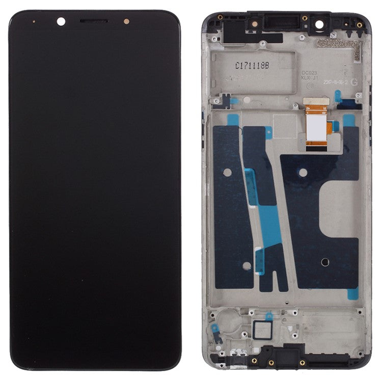 For Oppo A73 / F5 / F5 Youth Grade C LCD Screen and Digitizer Assembly + Frame Repair Part (without Logo) - Black