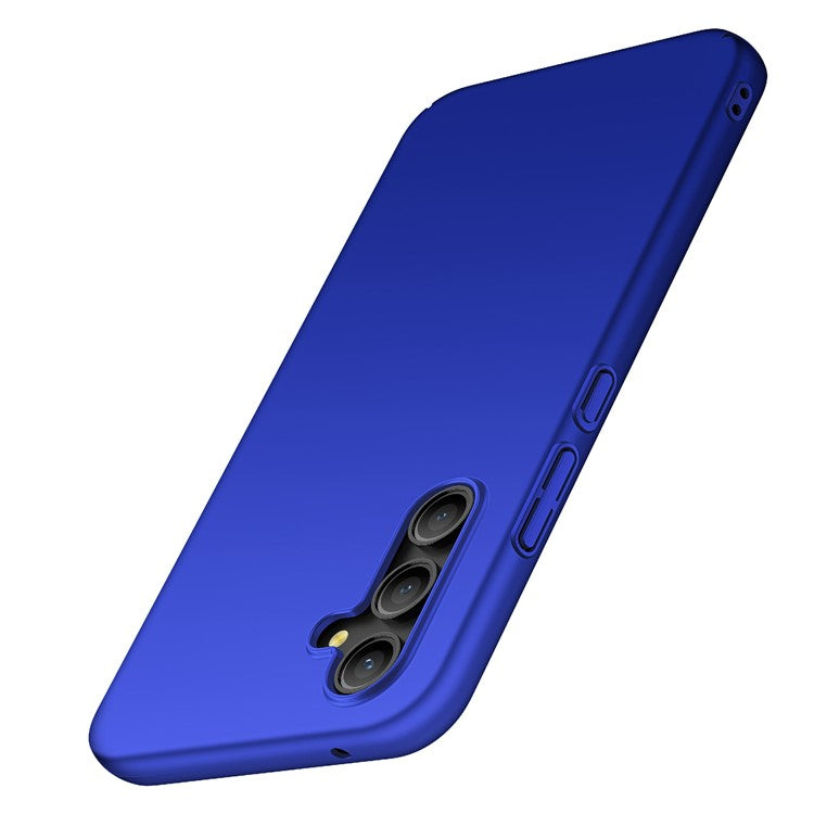 For Samsung Galaxy A54 5G Solid Color Drop-proof Cover Hard PC Cell Phone Case - Blue