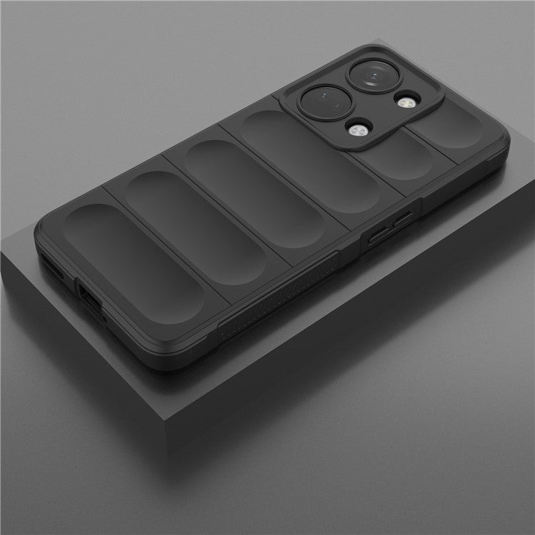 For OnePlus Nord 3 5G / Ace 2V Soft TPU Drop-proof Phone Case Rugged Back Protective Cover - Black