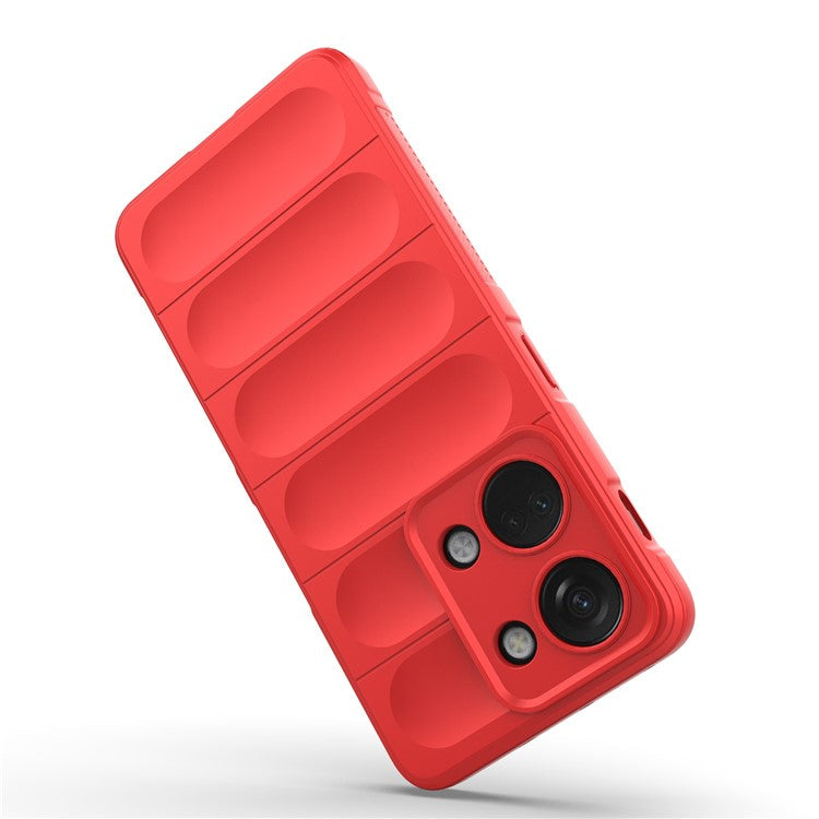For OnePlus Nord 3 5G / Ace 2V Soft TPU Drop-proof Phone Case Rugged Back Protective Cover - Red