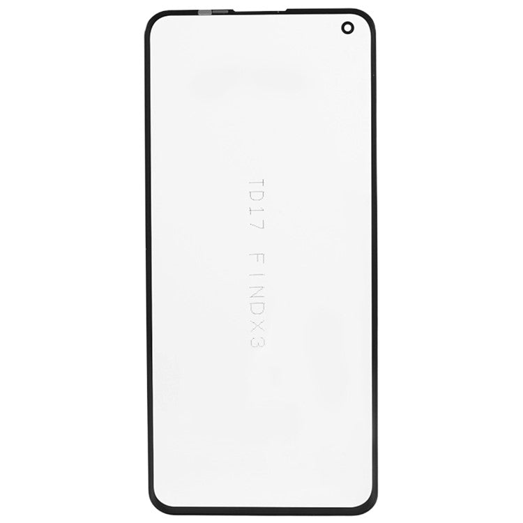For Oppo Find X3 PEDM00 Front Screen Glass Lens + OCA Adhesive Replacement Parts (without Logo)