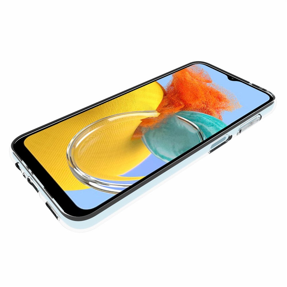 10Pcs / Pack For Samsung Galaxy M14 5G Phone TPU Case Inner Watermark-Free Transparent Cover