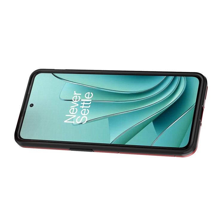 For OnePlus Nord 3 5G / Ace 2V TPU + PC Dual Layered Phone Case Finger Ring Kickstand Cover - Red