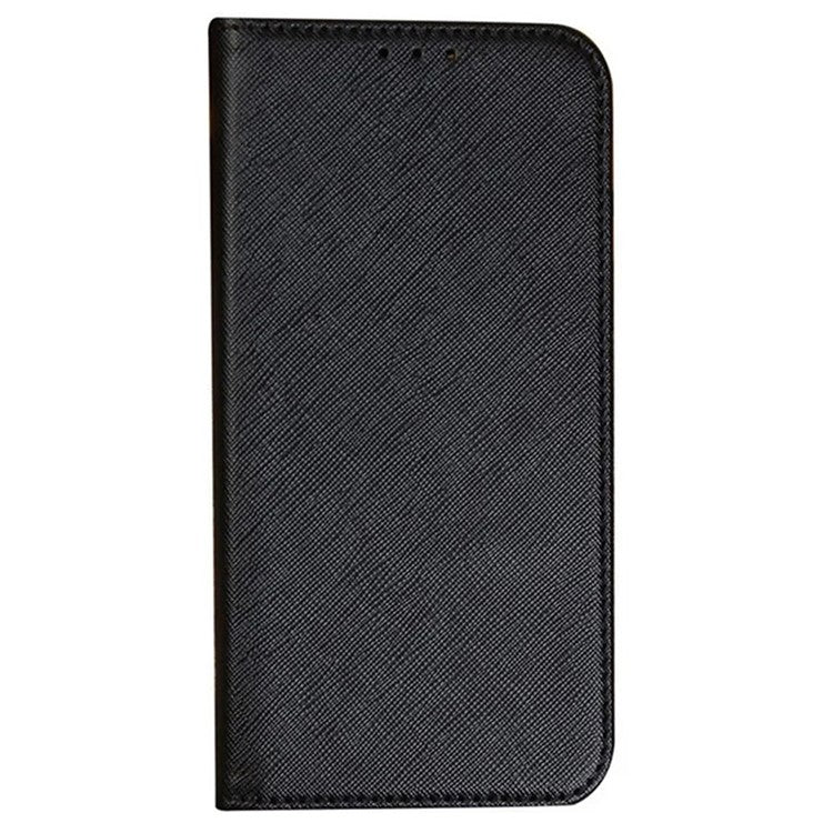 For OnePlus Ace 2V / Nord 3 5G Cross Texture Stand PU Leather Cover Anti-Scratch Phone Case Wallet - Black