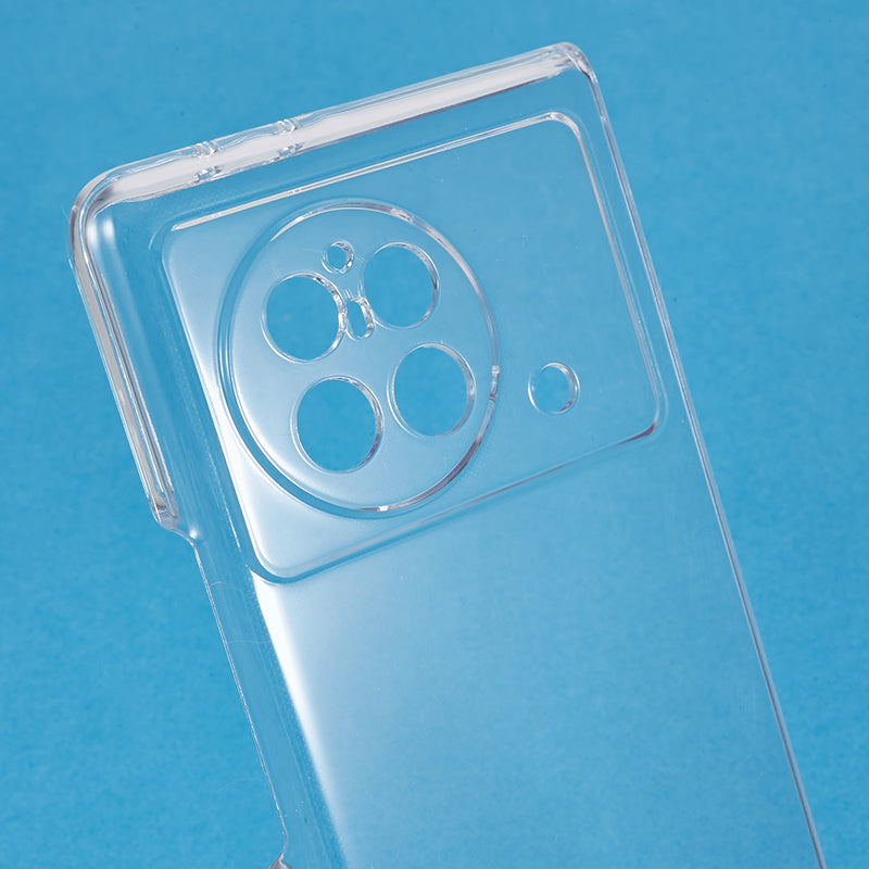 Crystal Clear Phone Case for vivo X Fold , Drop-proof Protection Hard PC Folding Phone Cover