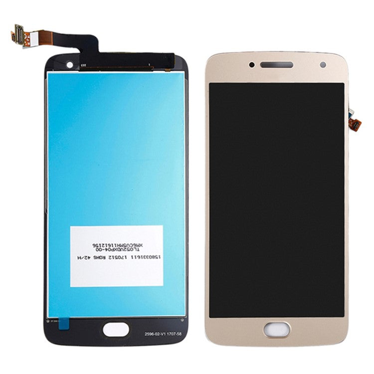 For Motorola Moto G5 Plus Grade C LCD Screen and Digitizer Assembly Repair Part (without Logo) - Gold