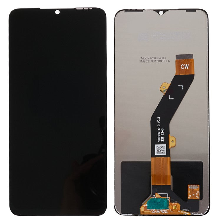 For Infinix Smart 7 (India) 4G / Smart 7 Plus X6517 6.6" Grade C LCD Screen and Digitizer Assembly Repair Part (without Logo)