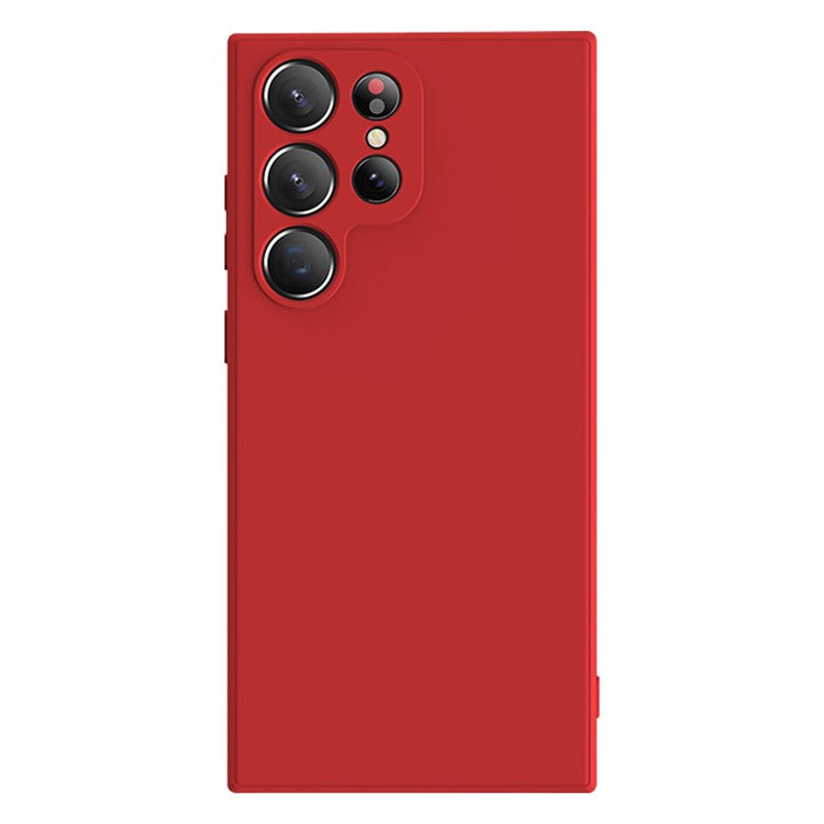 X-LEVEL For Samsung Galaxy S23 Ultra Anti-drop TPU Phone Case Liquid Silicone Texture Back Cover - Red