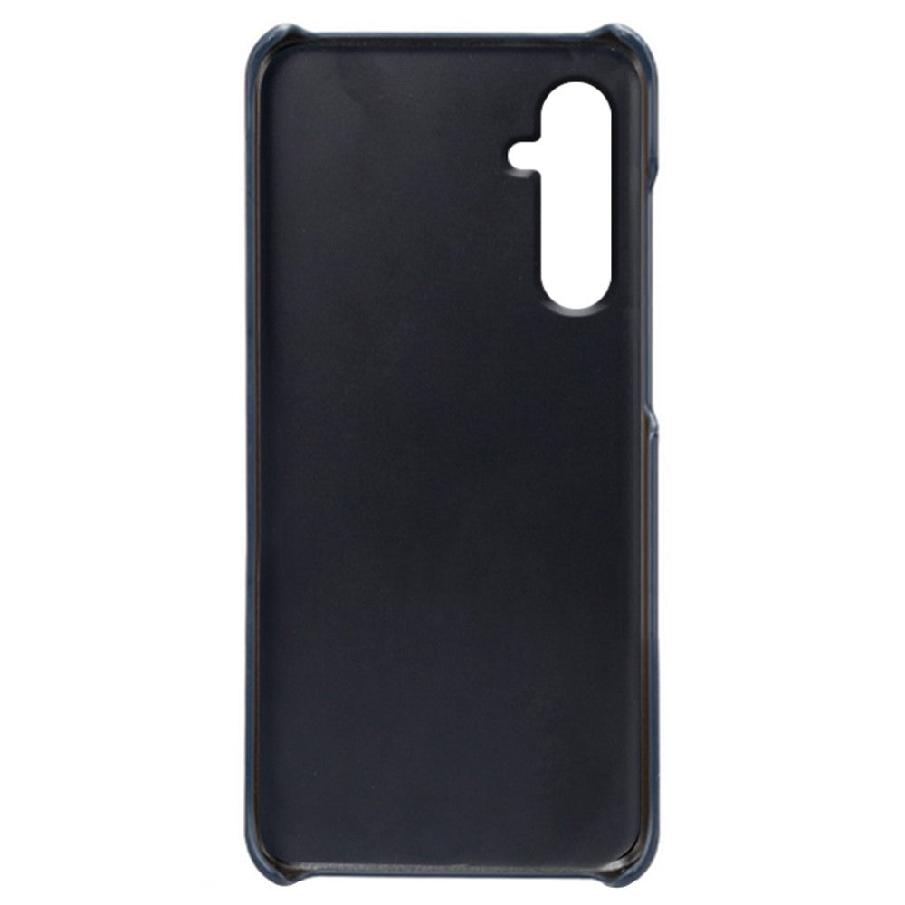 For Samsung Galaxy M54 5G / F54 5G Calf Texture Phone Case Shockproof PU Leather+PC Smartphone Cover - Blue