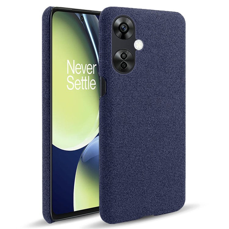 For OnePlus Nord CE3 5G / CE 3 Lite 5G / Nord N30 5G Shockproof Non-Slip Case Cloth+Hard PC Protective Phone Cover - Blue