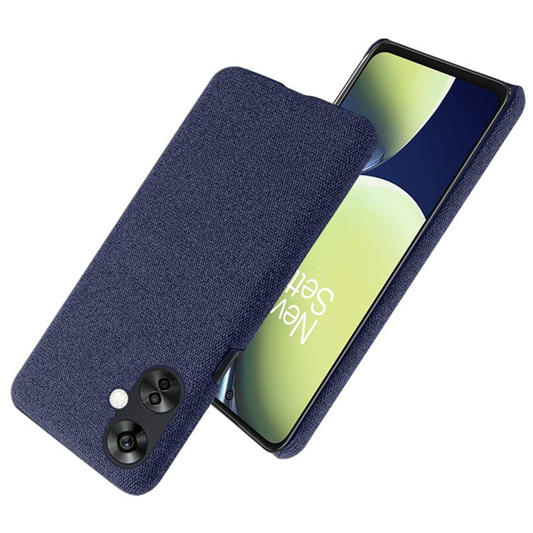 For OnePlus Nord CE3 5G / CE 3 Lite 5G / Nord N30 5G Shockproof Non-Slip Case Cloth+Hard PC Protective Phone Cover - Blue