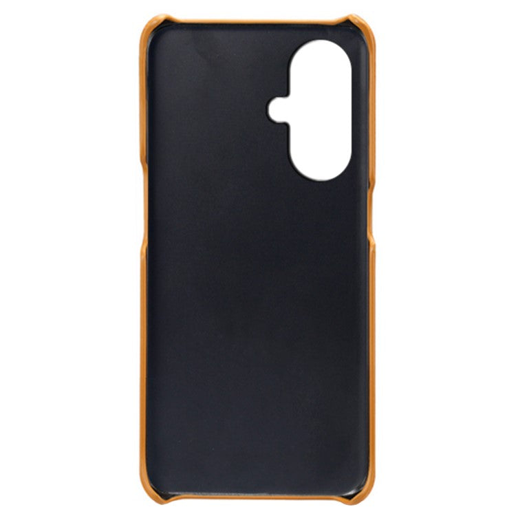 For OnePlus Nord CE3 5G / CE 3 Lite 5G / Nord N30 5G PU Leather Coated PC Case Cover Mobile Phone Shell with Dual Card Slots - Orange