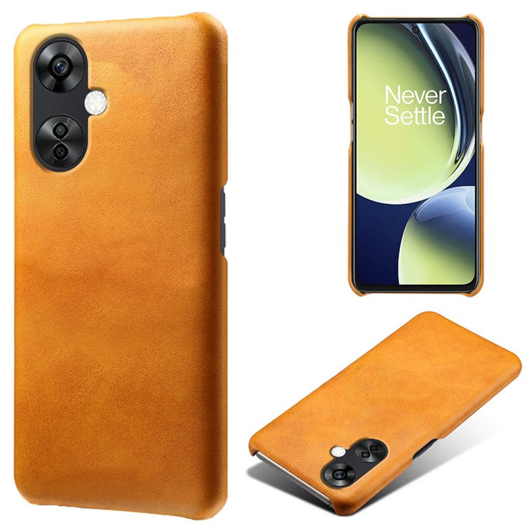 For OnePlus Nord CE3 5G / CE 3 Lite 5G / Nord N30 5G Calf Texture Phone Case PU Leather + PC Protective Cover - Orange
