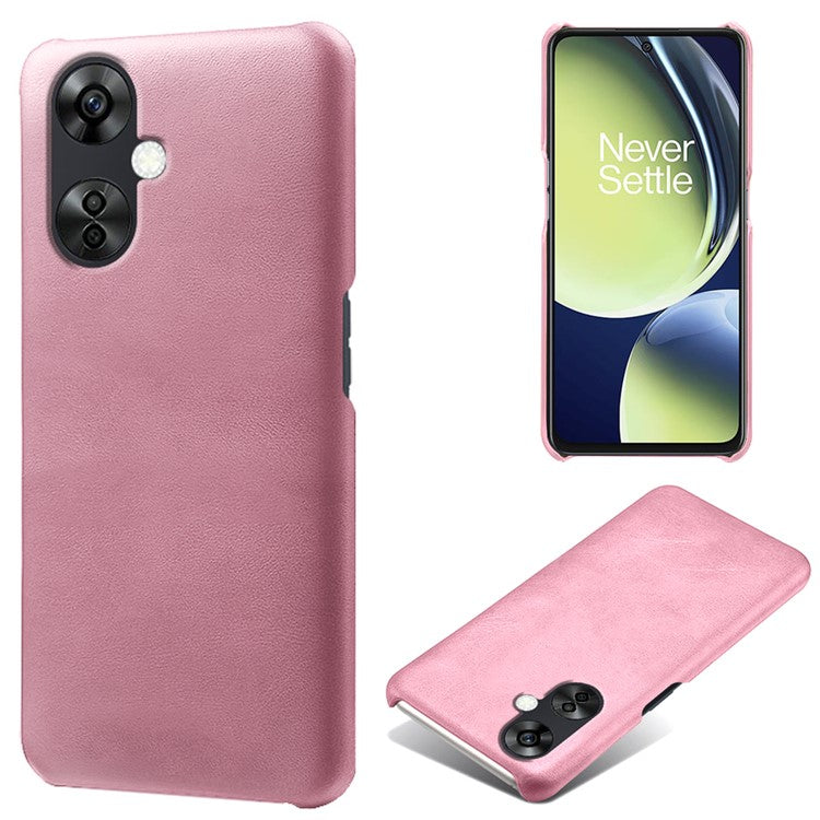 For OnePlus Nord CE3 5G / CE 3 Lite 5G / Nord N30 5G Calf Texture Phone Case PU Leather + PC Protective Cover - Rose Gold
