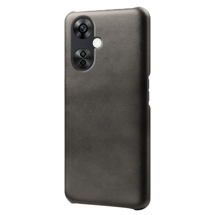 For OnePlus Nord CE3 5G / CE 3 Lite 5G / Nord N30 5G Calf Texture Phone Case PU Leather + PC Protective Cover - Black