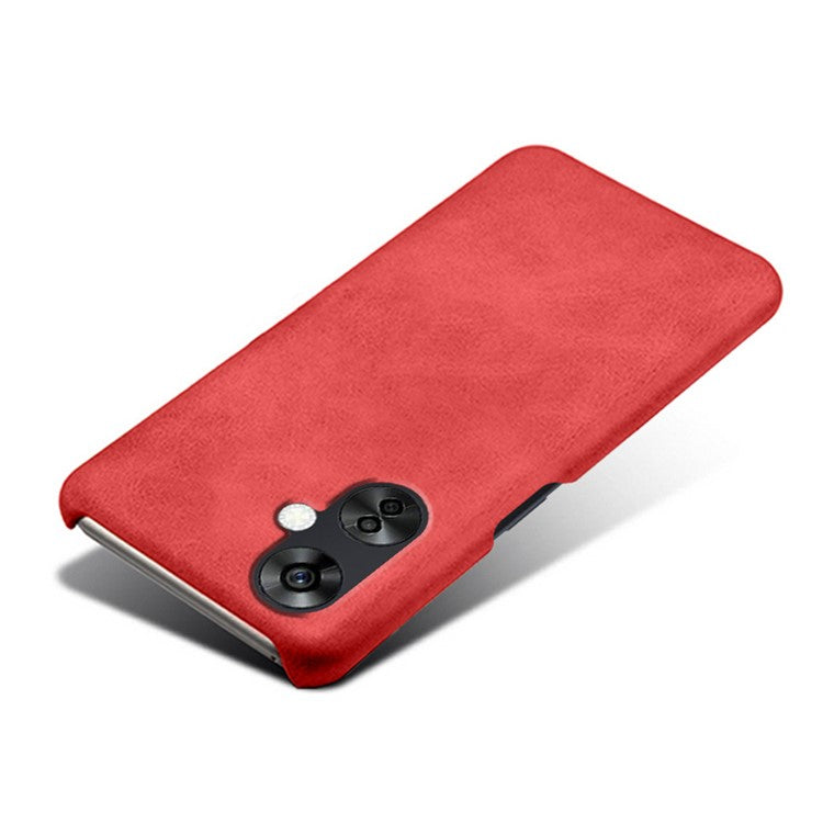 For OnePlus Nord CE3 5G / CE 3 Lite 5G / Nord N30 5G Calf Texture Phone Case PU Leather + PC Protective Cover - Red