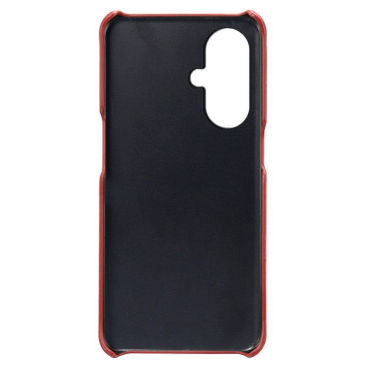 For OnePlus Nord CE3 5G / CE 3 Lite 5G / Nord N30 5G Calf Texture Phone Case PU Leather + PC Protective Cover - Red