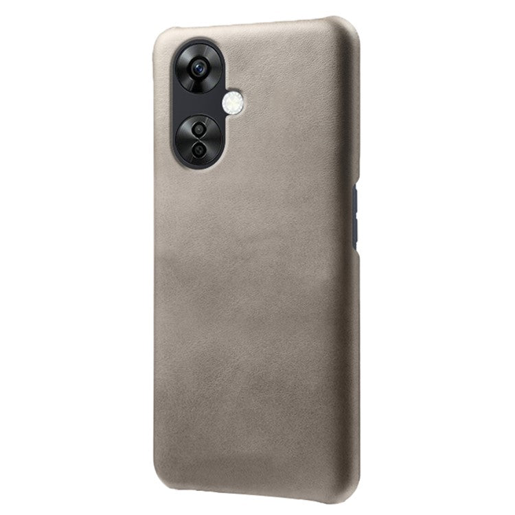 For OnePlus Nord CE3 5G / CE 3 Lite 5G / Nord N30 5G Calf Texture Phone Case PU Leather + PC Protective Cover - Grey