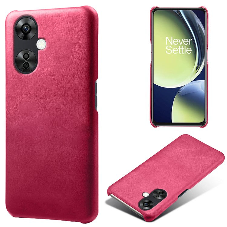 For OnePlus Nord CE3 5G / CE 3 Lite 5G / Nord N30 5G Calf Texture Phone Case PU Leather + PC Protective Cover - Rose