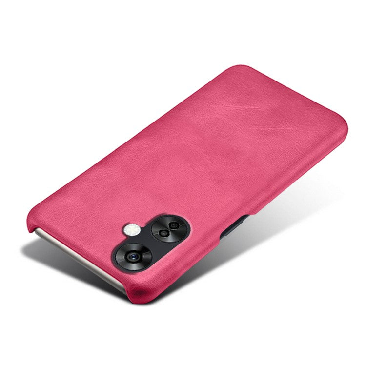 For OnePlus Nord CE3 5G / CE 3 Lite 5G / Nord N30 5G Calf Texture Phone Case PU Leather + PC Protective Cover - Rose