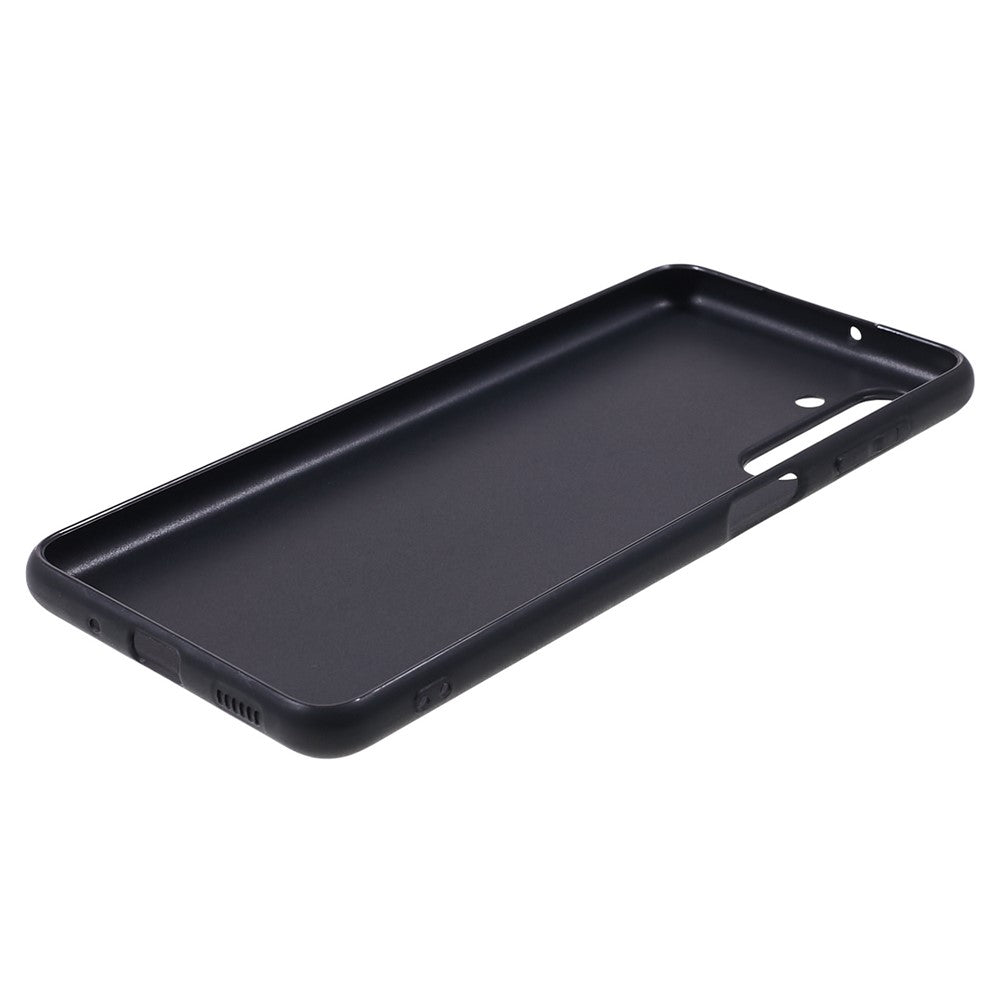 For Samsung Galaxy F54 5G / M54 5G Glossy Finish Soft TPU Phone Case Protective Phone Cover - Black