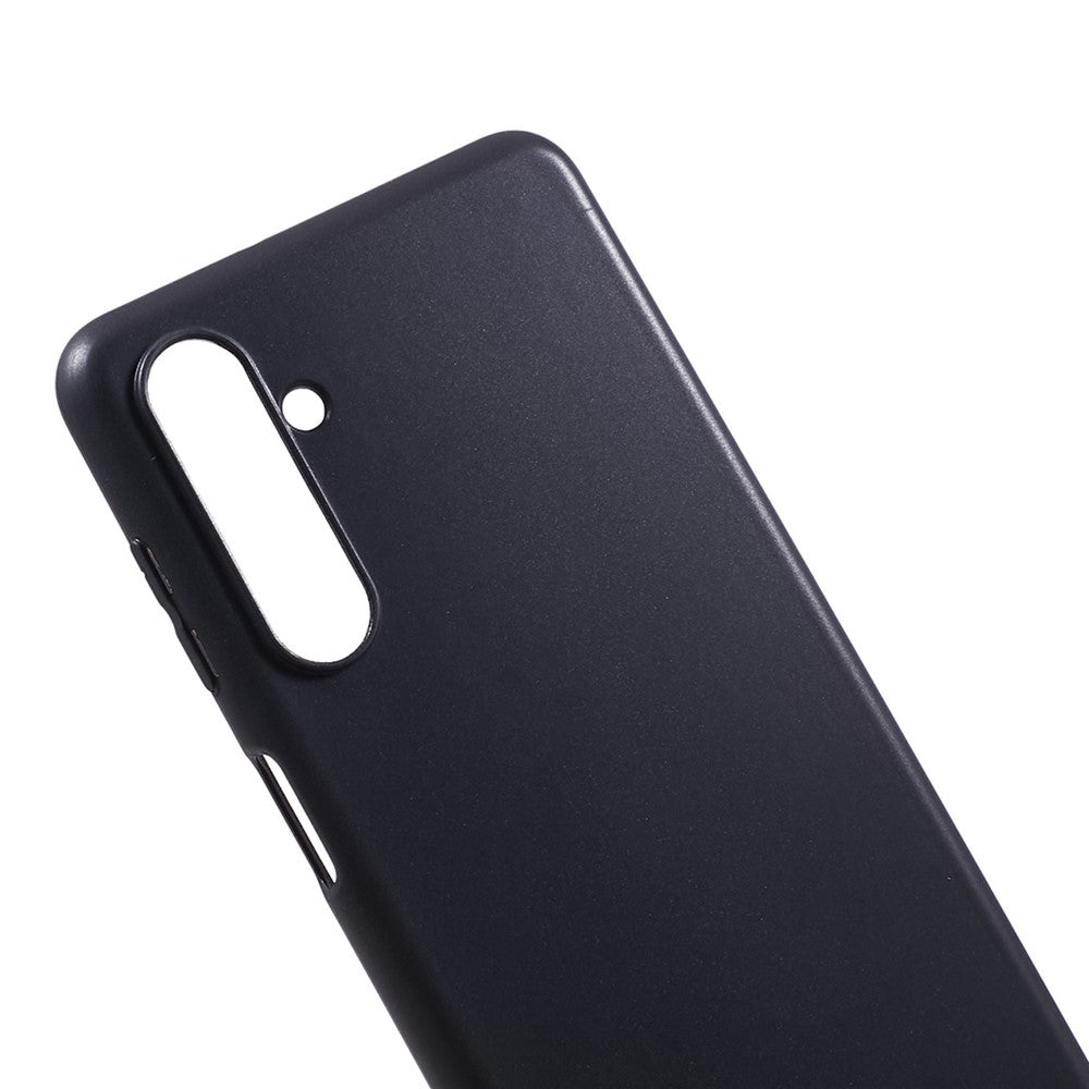 For Samsung Galaxy F54 5G / M54 5G Glossy Finish Soft TPU Phone Case Protective Phone Cover - Black