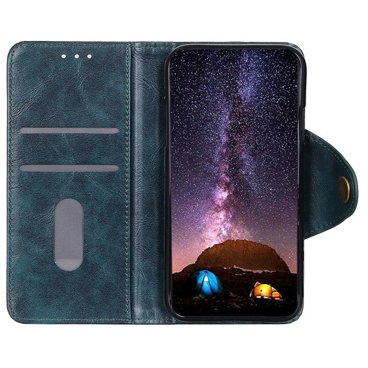 KHAZNEH Phone Wallet Case for OnePlus Nord 3 5G / Ace 2V Stand Flip PU Leather Shell Cover - Blue