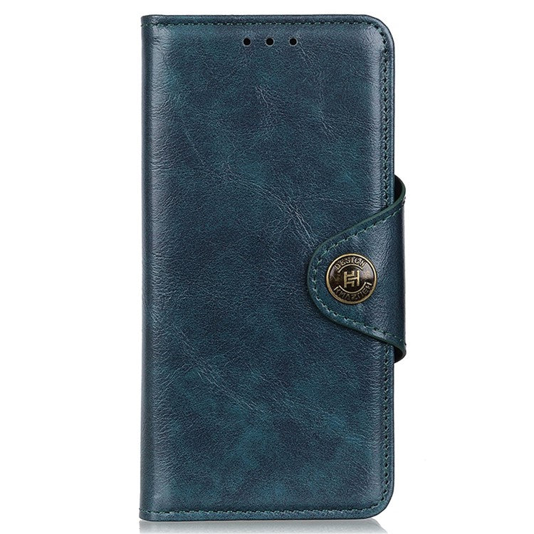 KHAZNEH Phone Wallet Case for OnePlus Nord 3 5G / Ace 2V Stand Flip PU Leather Shell Cover - Blue