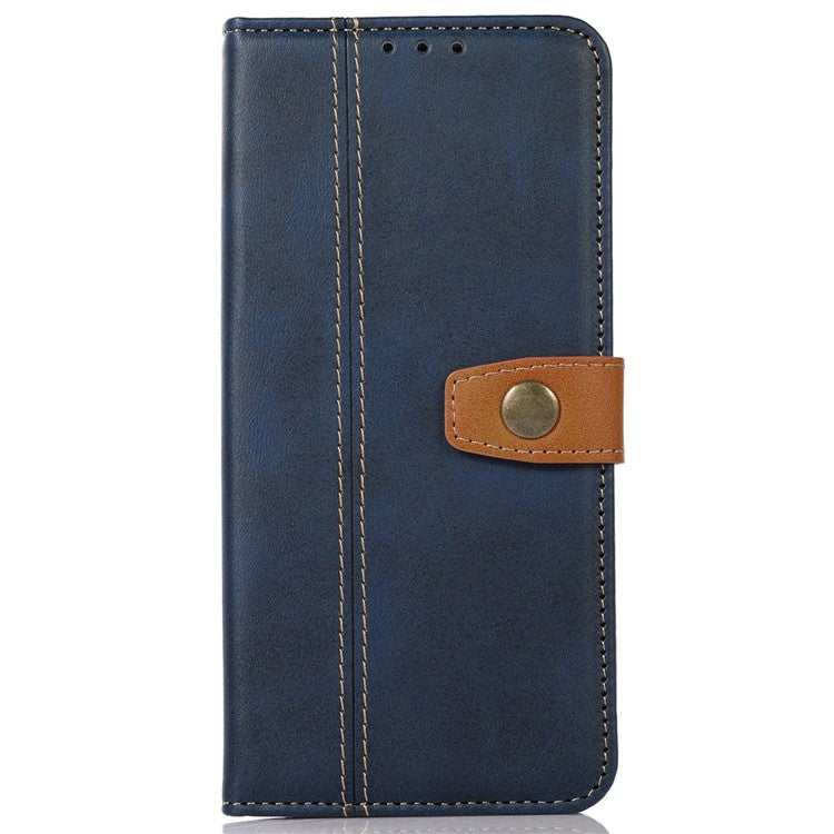 Phone Case for OnePlus Nord 3 5G / Ace 2V Calf Texture Foldable Stand Wallet Flip PU Leather Cover - Sapphire