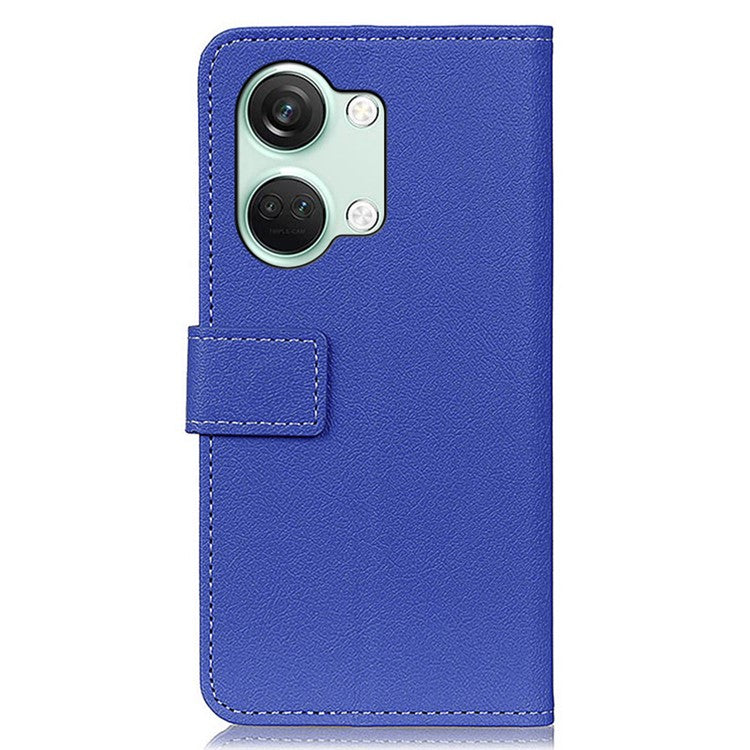 Wallet Phone Case for OnePlus Nord 3 5G / Ace 2V PU Leather TPU Inner Shell Stand Flip Cover - Blue