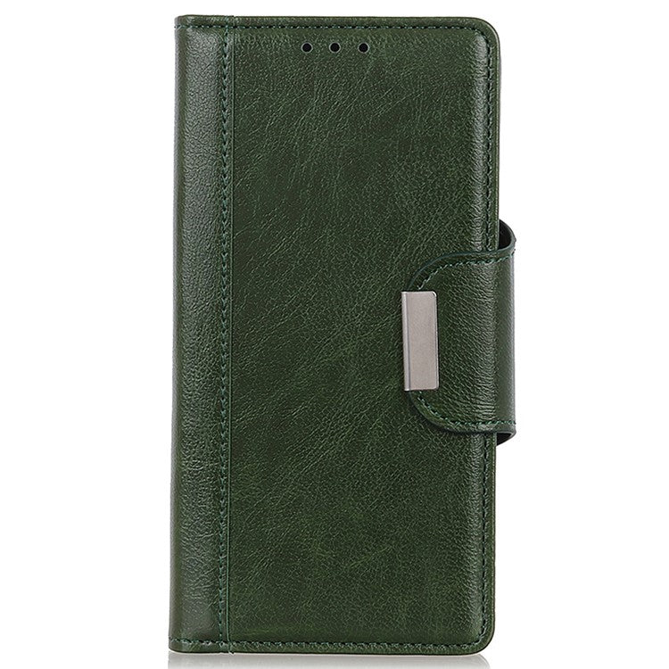 For OnePlus Nord 3 5G / Ace 2V PU Leather Case Foldable Stand Wallet Cowhide Texture Phone Cover - Green
