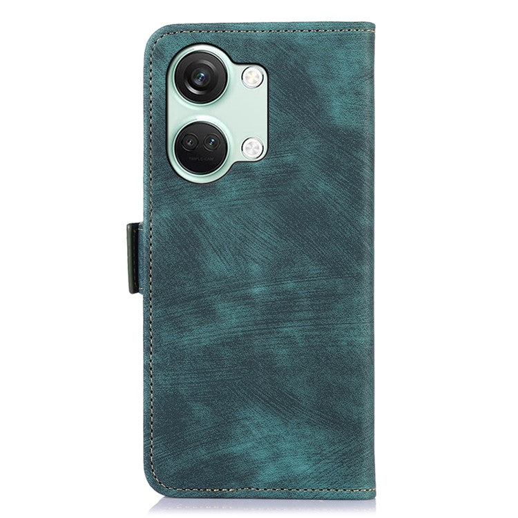 ABEEL For OnePlus Nord 3 5G / Ace 2V Retro Wallet Shockproof Phone Cover PU Leather Stand Case - Green