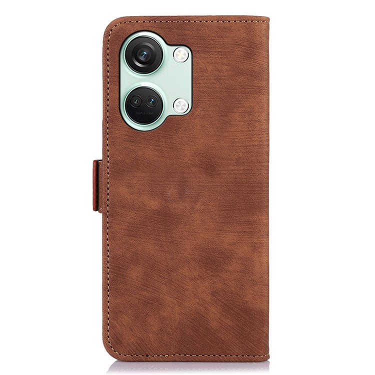 ABEEL For OnePlus Nord 3 5G / Ace 2V Retro Wallet Shockproof Phone Cover PU Leather Stand Case - Brown