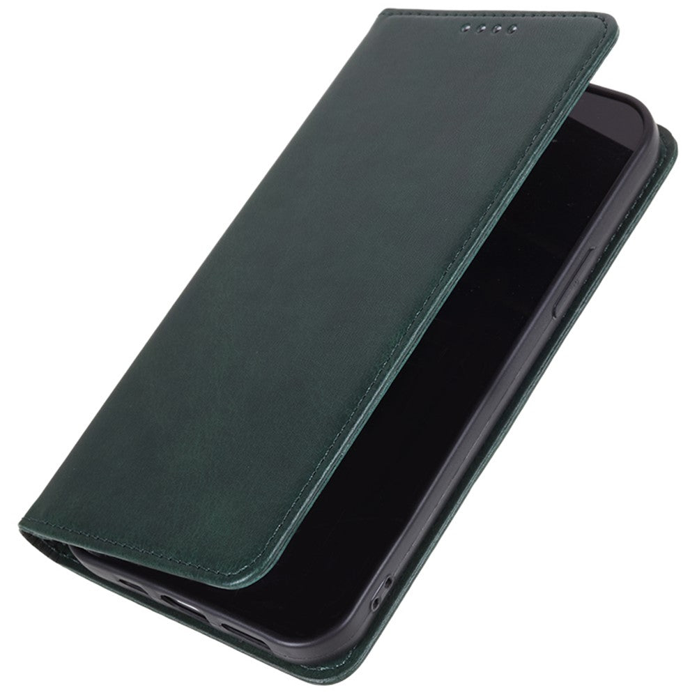 For Samsung Galaxy M54 5G / F54 5G Anti-drop PU Leather Stand Case Calf Texture Wallet Phone Cover - Green